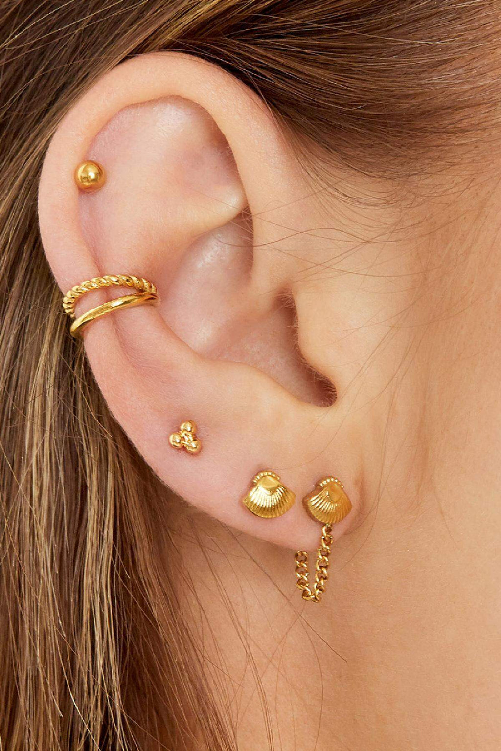 Earcuff Corda doppia e liscia