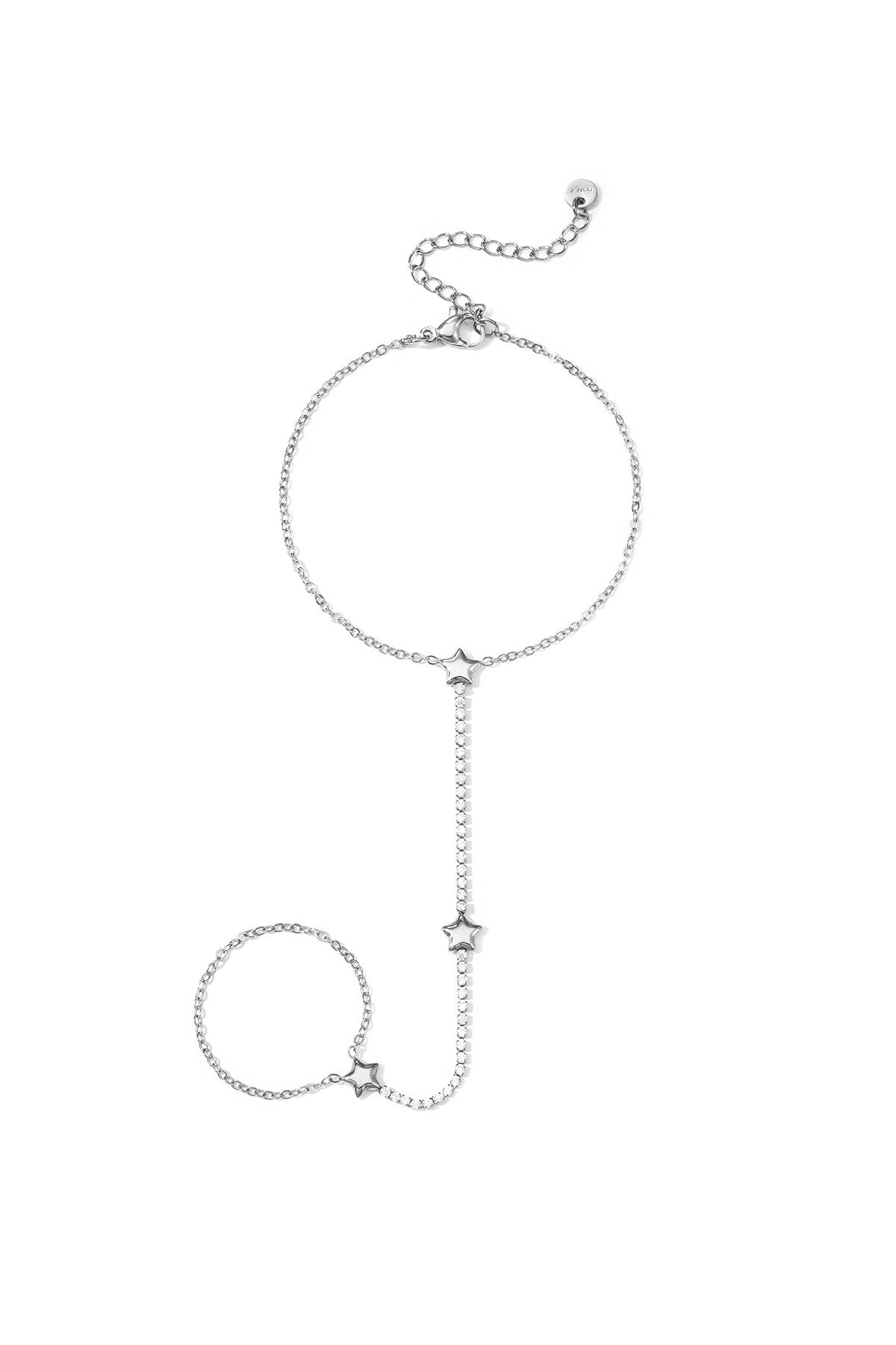Catena stile tennis con stelle