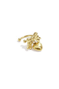 Earcuff in acciaio inossidabile a forma di cuore