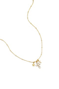 Collana con ciondoli a forma di croce e stella