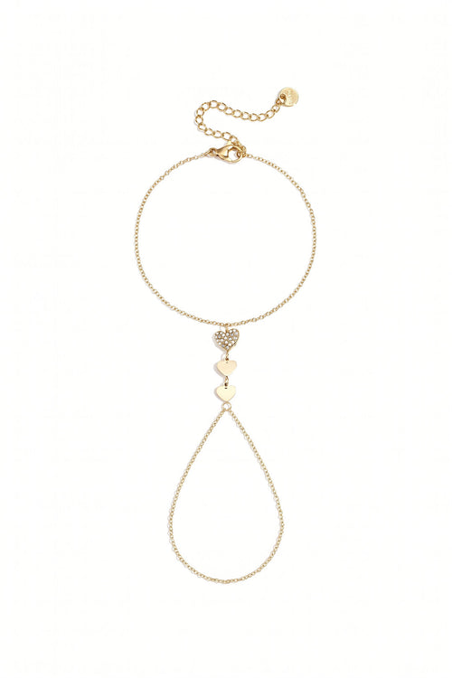 Bracciale a mano con cuori