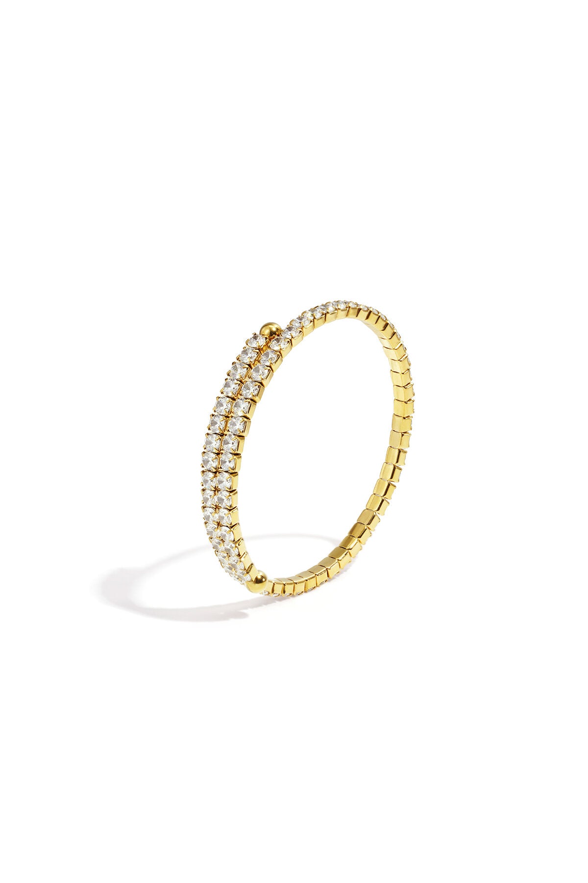 Bracciale con polsino diamantato