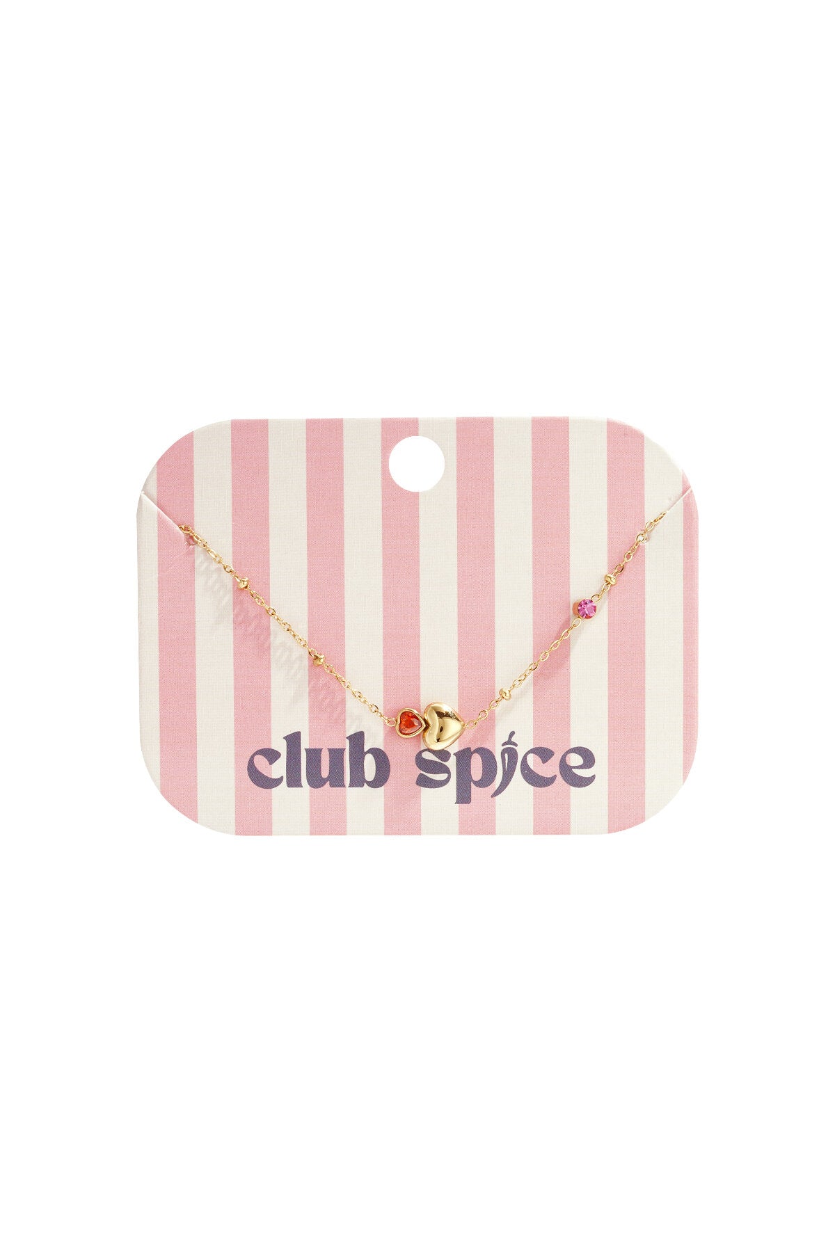 Bracciale con cuori, pietre colorate e pois