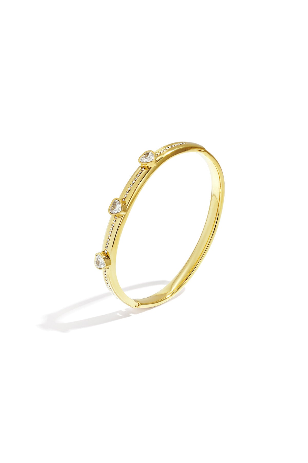 Bracciale in acciaio inossidabile a forma di cuore