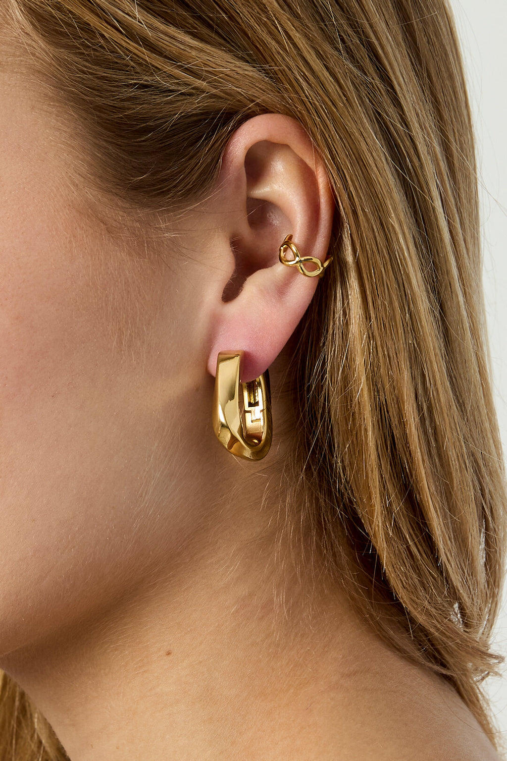 Earcuff a cerchio in acciaio inossidabile